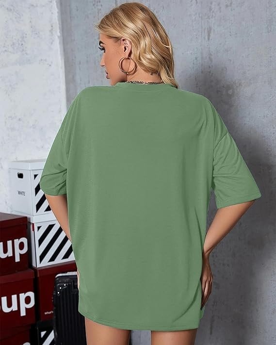 Women's Cotton Oversized Fit T-Shirt - Image 4